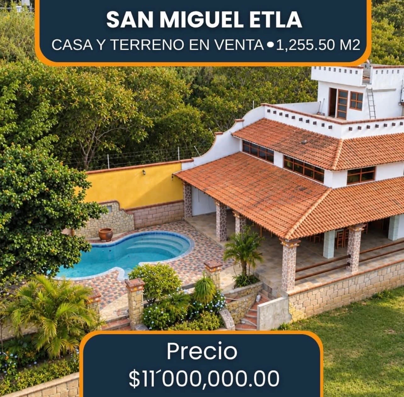 Casa de 3 recámaras con amplio terreno de 1,255 m² en San Miguel Etla - Imagen 1
