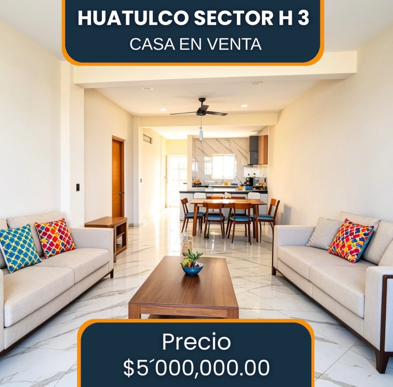 Casa de 4 recámaras en Crucecita, Sector H3 — 250 m² de construcción - Imagen 1